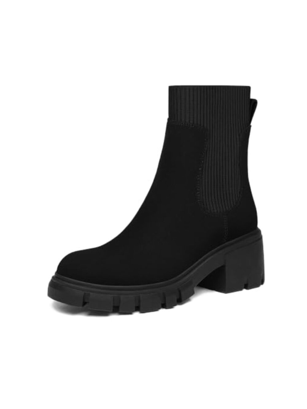 Womens Chelsea Boots Platform Ankle Boots Lug Sole Chunky